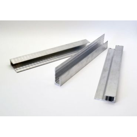 Profil U aluminiu U-10MM, profil de capat, 6.35 metri